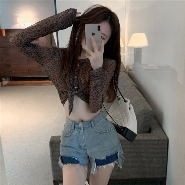 Quần Short Denim Thời Trang Mùa Hè Quyến Rũ Cho Nữ