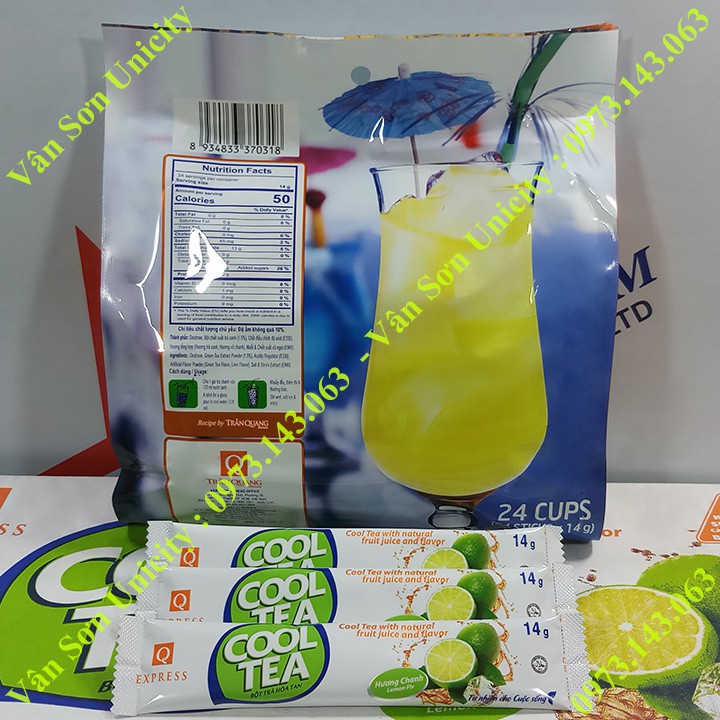 Trà Chanh Trần Quang bịch 336g (24 gói dài * 14g)