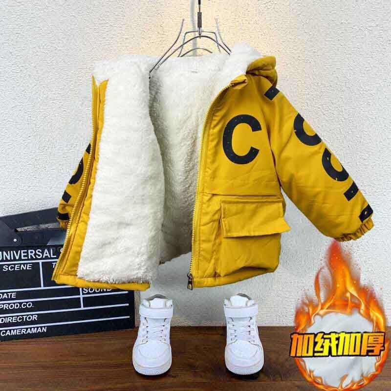 Áo Khoác Kaky Lót Lông Bé trai  Thời trang Thu Đông Quảng Châu