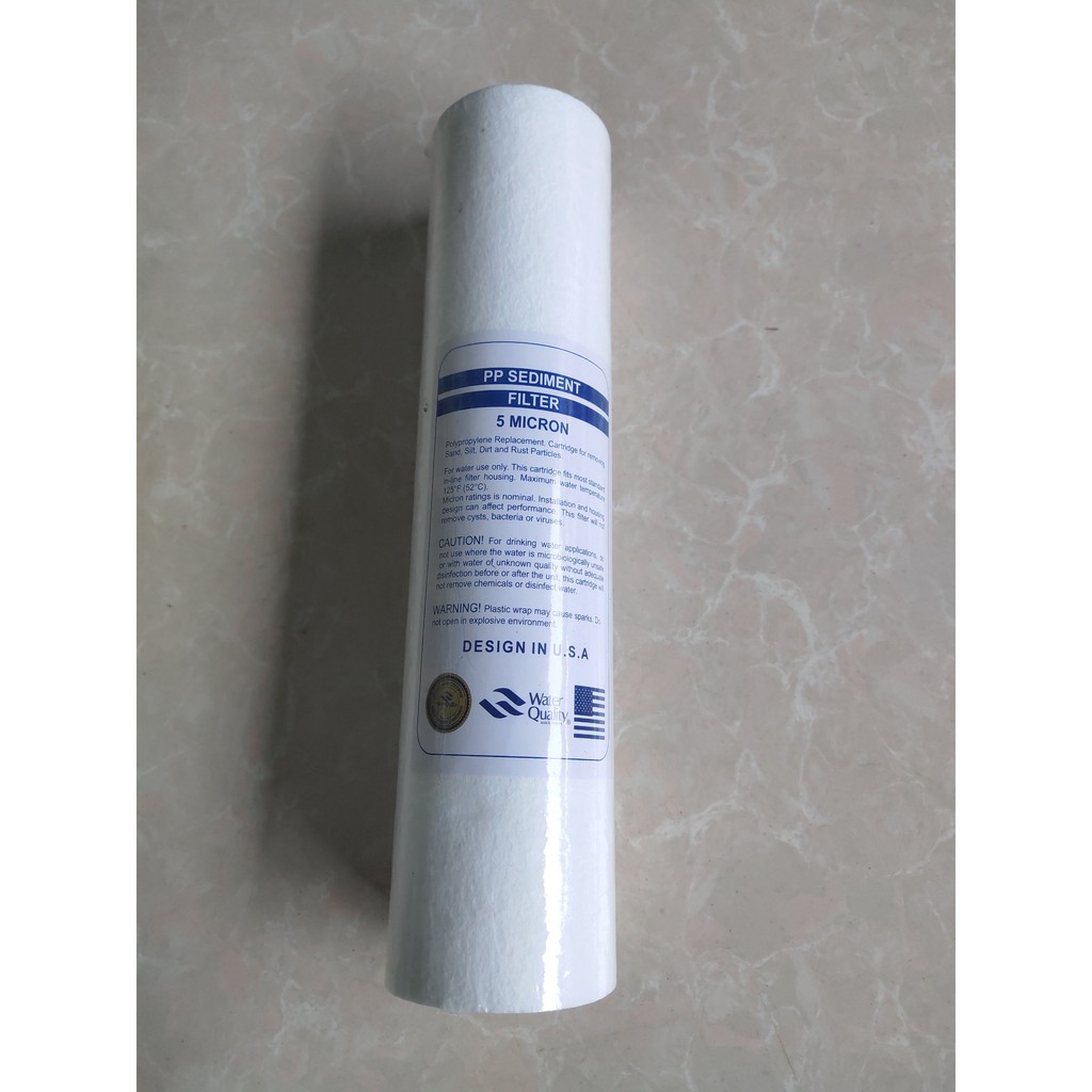 Combo bộ 3 lõi lọc nước RO số 1,2,3 10 inch chính hãng