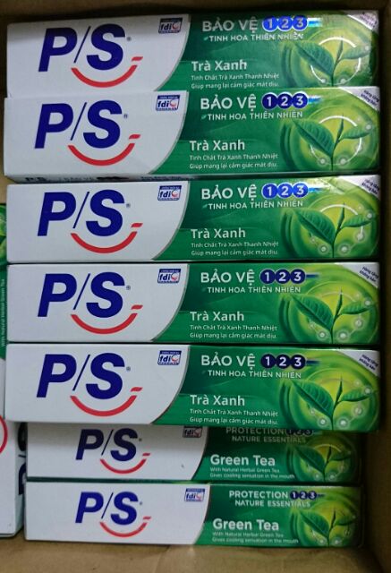 Kem đánh răng PS giảm ê buốt/ trà xanh/ than hoạt tính/baking soda hương thảo 30g