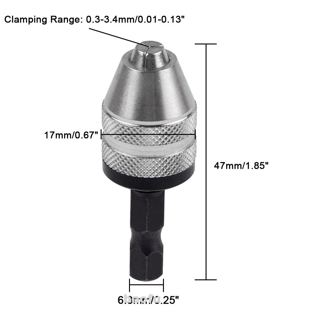 Đầu Chuyển Hướng Mũi Khoan 0.3-3.4mm