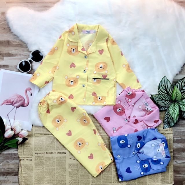 PIJAMA DÀI CHO BÉ SIZE 2 (10-14KG)