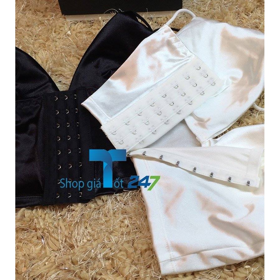 Áo lót lụa mềm, min, sexy quyến rũ cổ V - H64