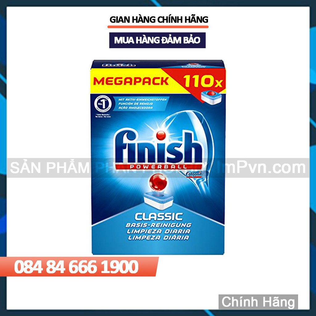 Viên rửa bát Finish 110 viên