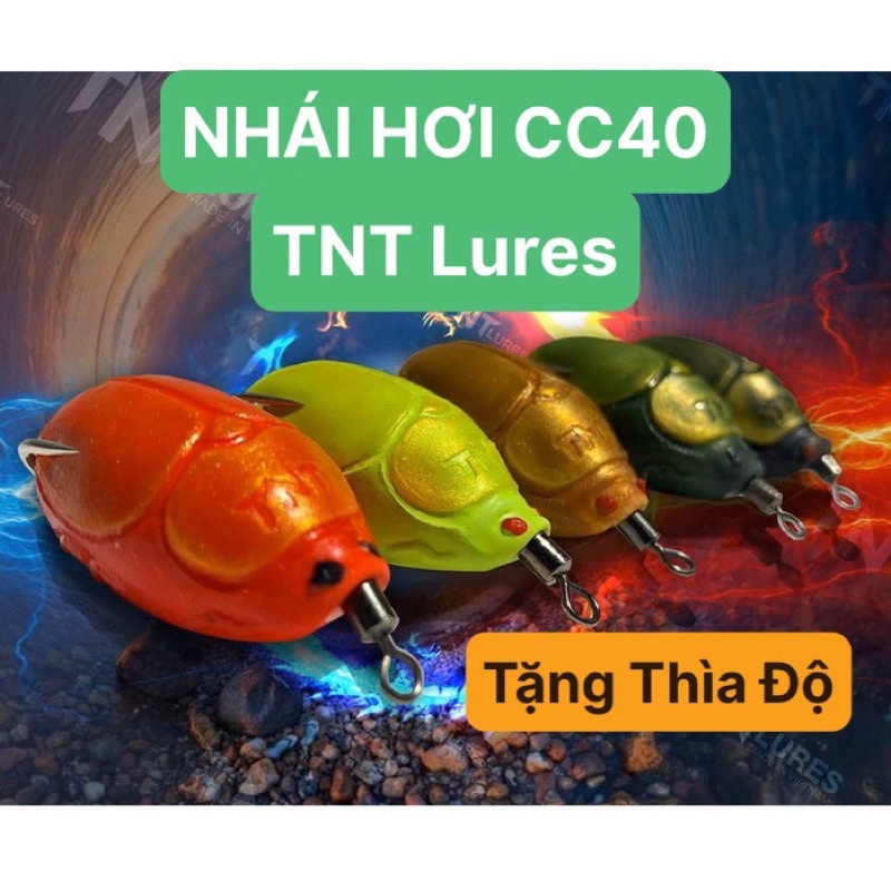 Nhái Hơi CC40 TNT Lures ( Tặng Thìa Vàng Độ ) Dài 4cm - Nặng 7gam - Action Nổi - TopFishing