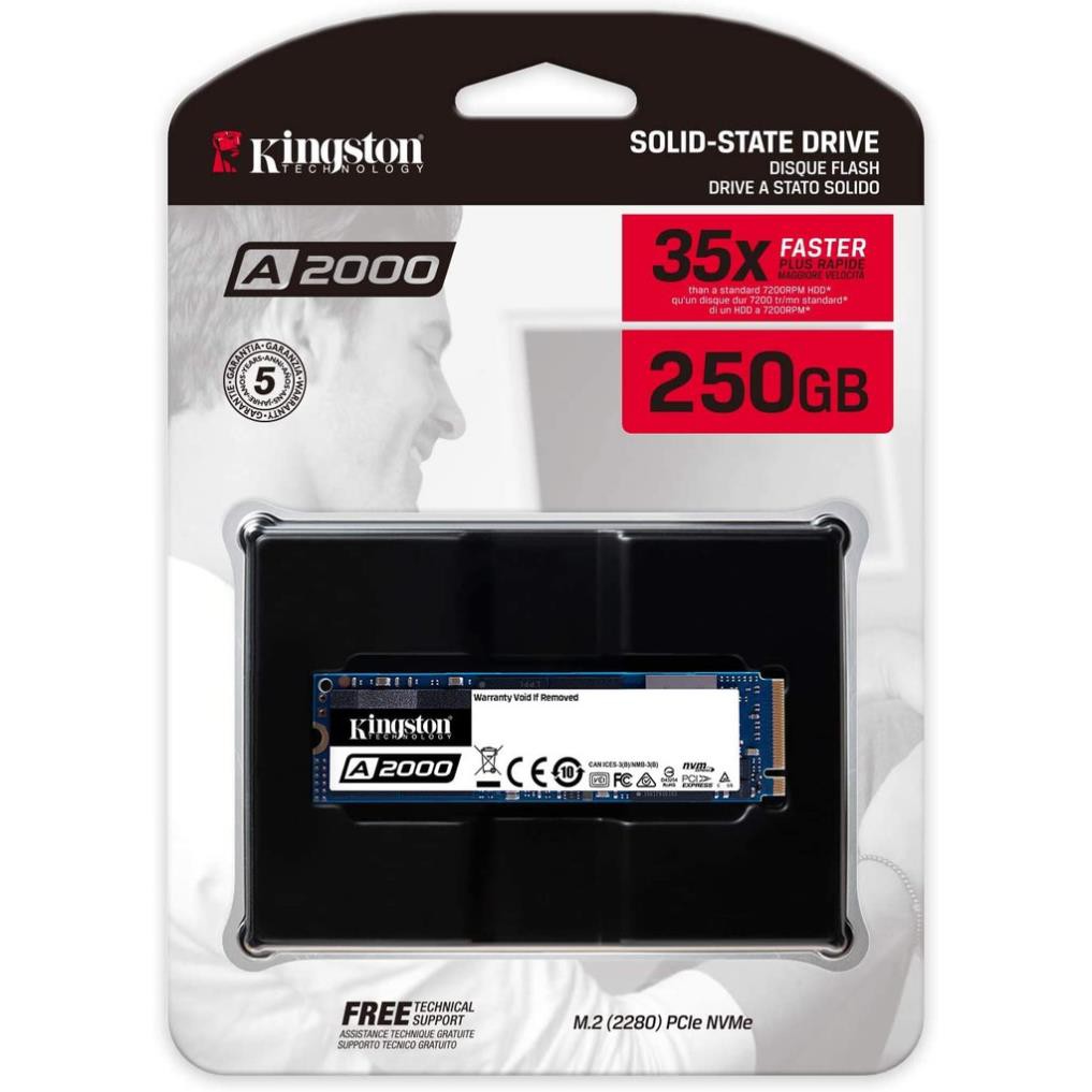 Ổ cứng SSD Kingston 250Gb A2000 M.2 2280 NVMe - SA2000M8/250G