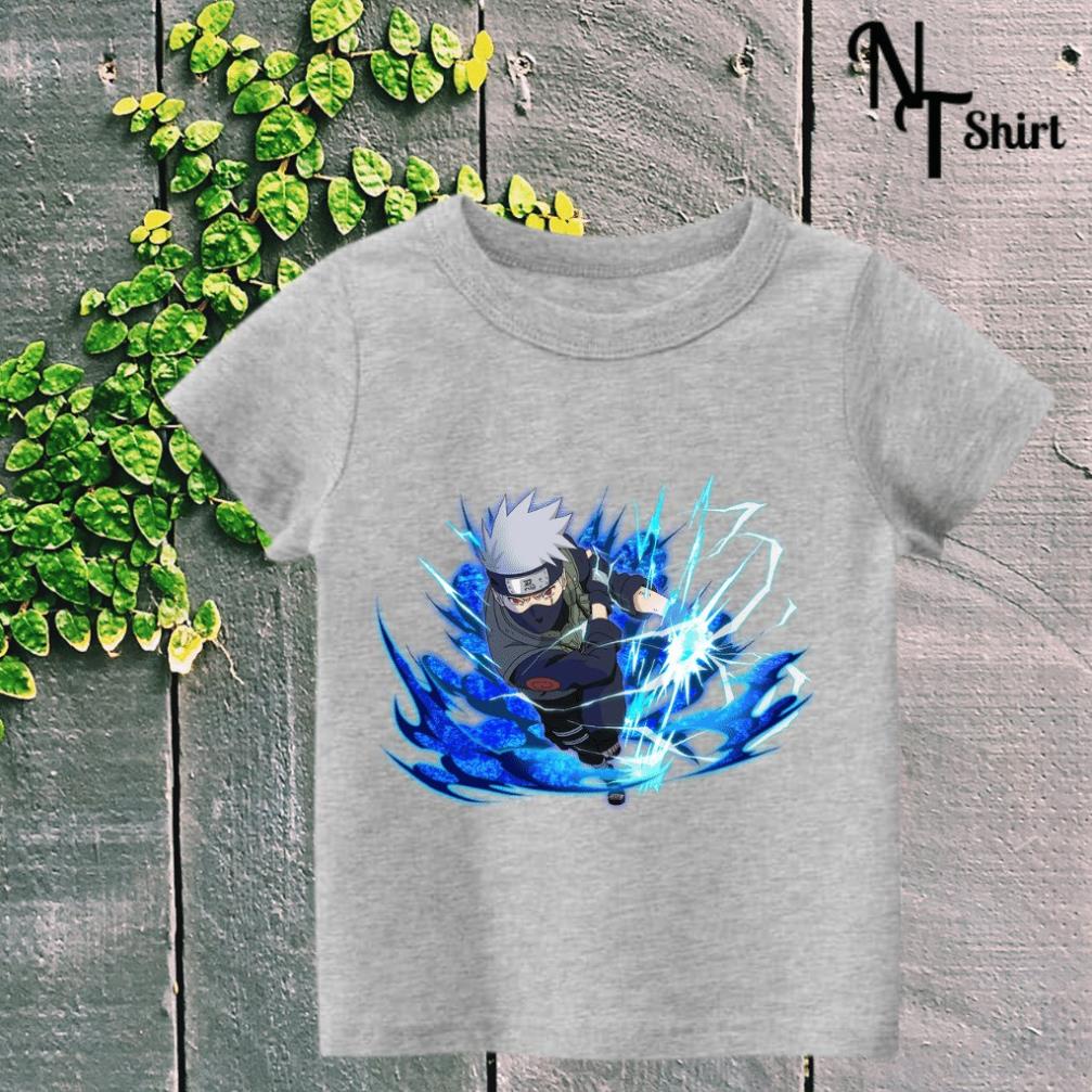 Áo thun bé trai và bé gái, Áo phông trẻ em in hình Uchiha itachi, Naruto, Kakashi, Áo cotton xịn mặc mát thoải mái 05