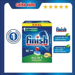 Viên rửa bát finish All in 1 loại 90 viên Hương chanh ( NK Đức )