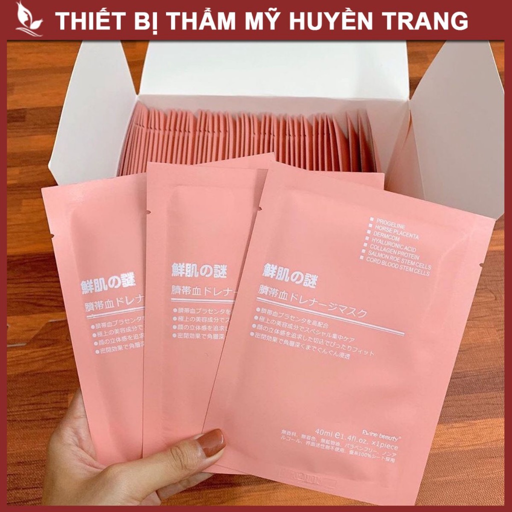 10 Miếng Mặt Nạ Nhau Thai Cừu Rwine Beauty Mask Tế Bào Gốc Làm Sáng Da Dưỡng Ẩm - Thẩm Mỹ Huyền Trang