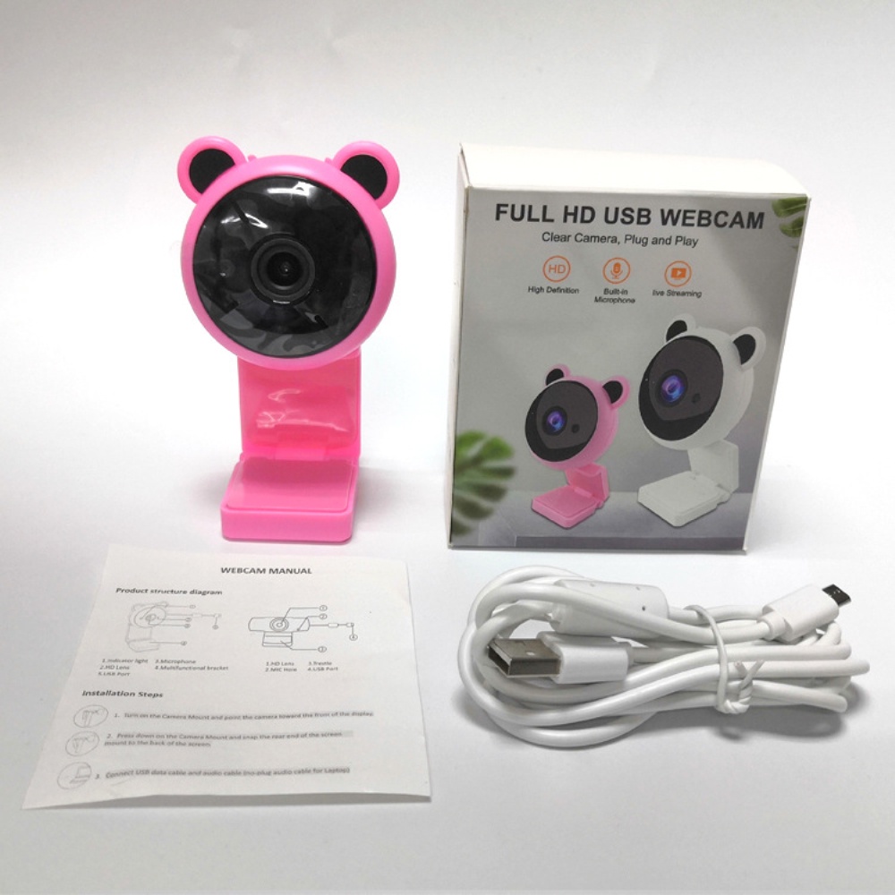 Camera HD 1080P USB Webcam Máy tính Web Camera có Micrô Tích hợp Camera Video cho Máy tính xách tay PC Giáo dục Trực tuyến Webcam Full HD