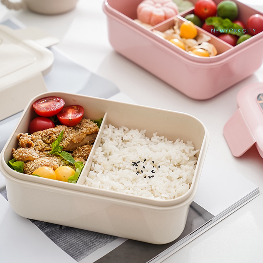 Hộp Đựng Cơm Trưa NYC 1200ml Hình Chữ Nhật Chống Tràn