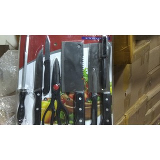 Bộ dao kéo 8 món thép không gỉ dành cho nhà bếp tiện dụng