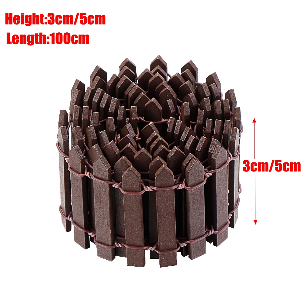 Hàng rào gỗ mini trang trí xinh xắn 100x5cm/ 100x3cm