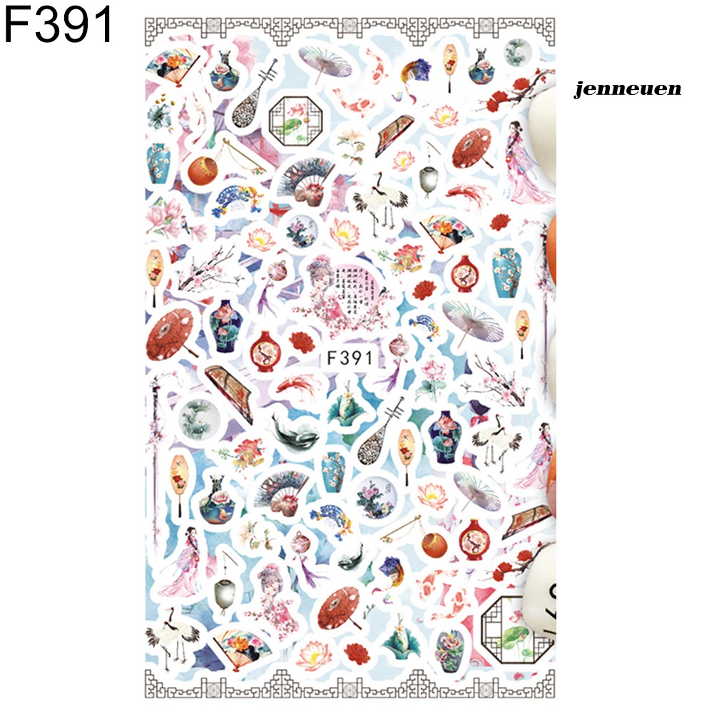 [Hàng mới về] Miếng Dán Trang Trí Móng Tay Hoạ Tiết Động Vật Dễ Thương