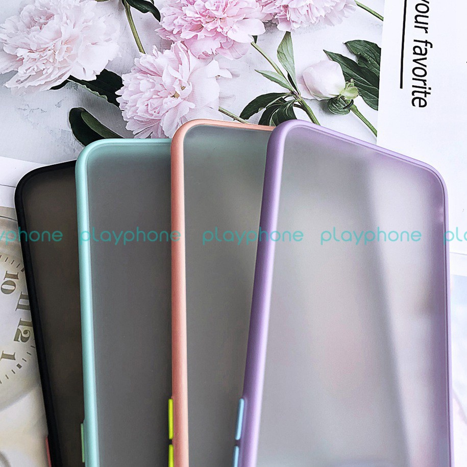 Ốp Lưng Realme C21 C21Y RealmeC21 Y Realme C21Y C12 C3 C3i 5 5i 5s 6i Mặt Lưng Nhám Viền Màu Chống Bẩn Chống Sốc Bảo Vệ