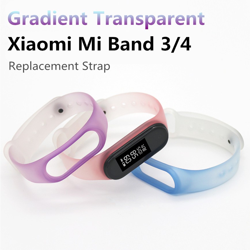 Dây đeo đồng hồ trong suốt chất lượng cao thay thế cho Xiaomi Mi Band 3/4/5/6