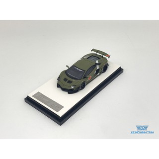 Xe Mô Hình Lamborghini Aventador LB 2.0 Limited 999pcs Timothy Pierre 1:64 ( Fighter Green )