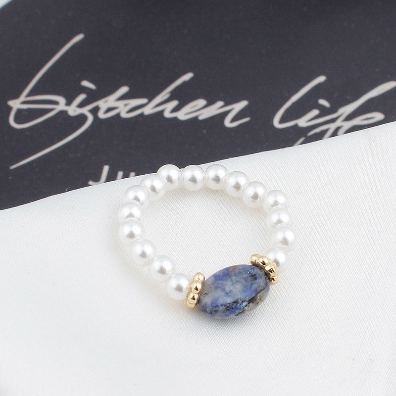 Nhẫn Đính Ngọc Trai Nhân Tạo Thời Trang Cho Nữ