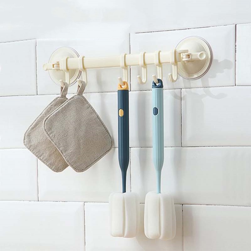 Bàn chải mút mềm có tay cầm dài dùng để vệ sinh bình sữa em bé đa năng tiện dụng