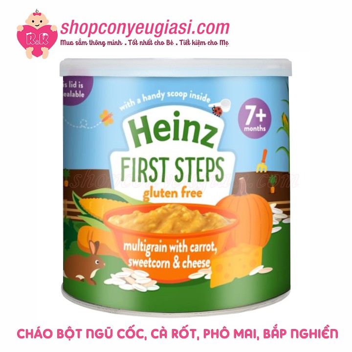 Cháo Ăn Dặm Heinz Cho Bé 7 Tháng Tuổi Trở Lên 240g - Date 2021