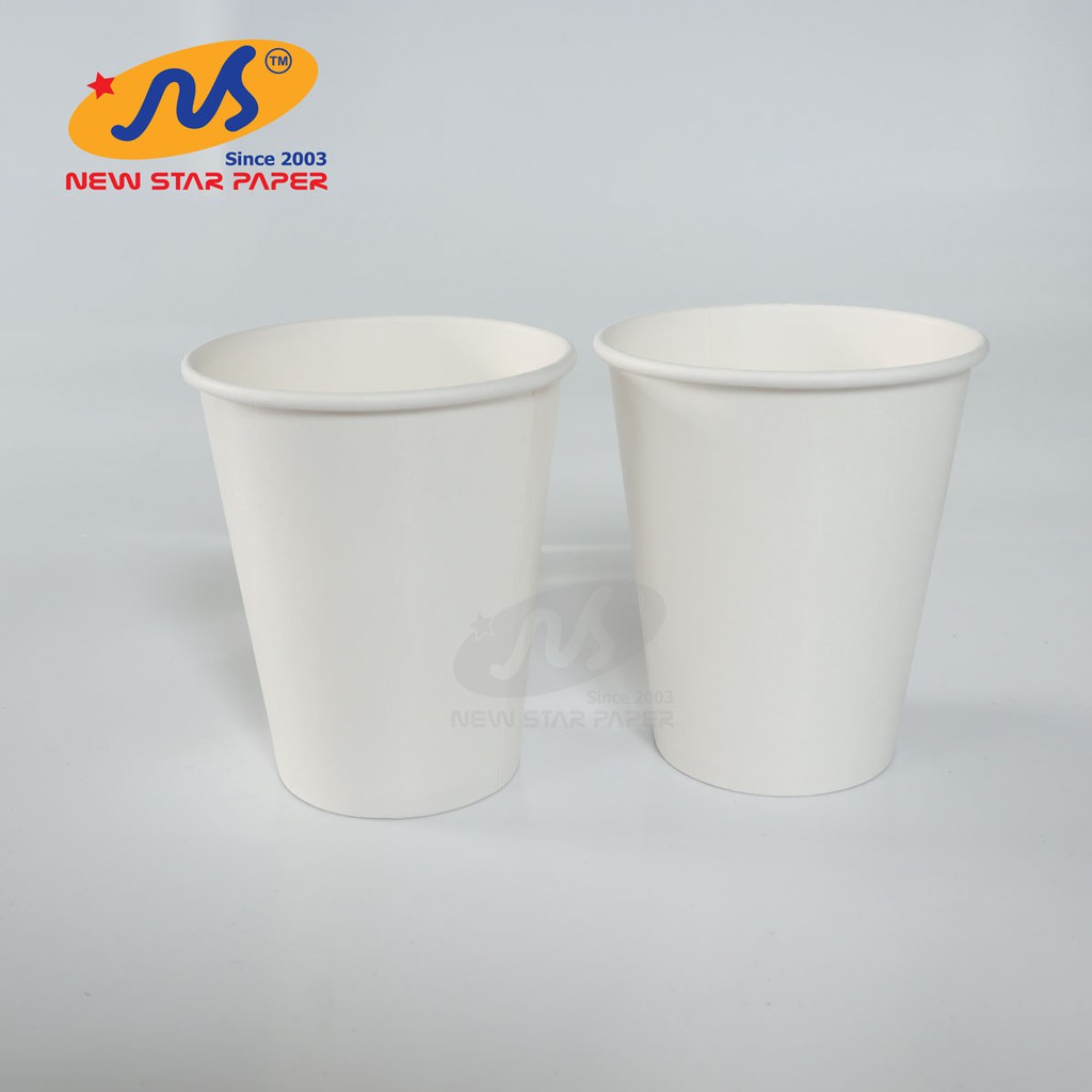 Ly giấy 12oz~354ml - Lốc 50 ly giấy trơn