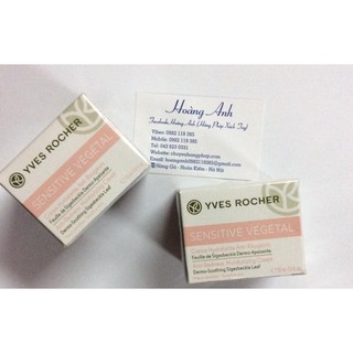 Kem dưỡng ẩm Sensitive Vegetal cho da nhạy cảm