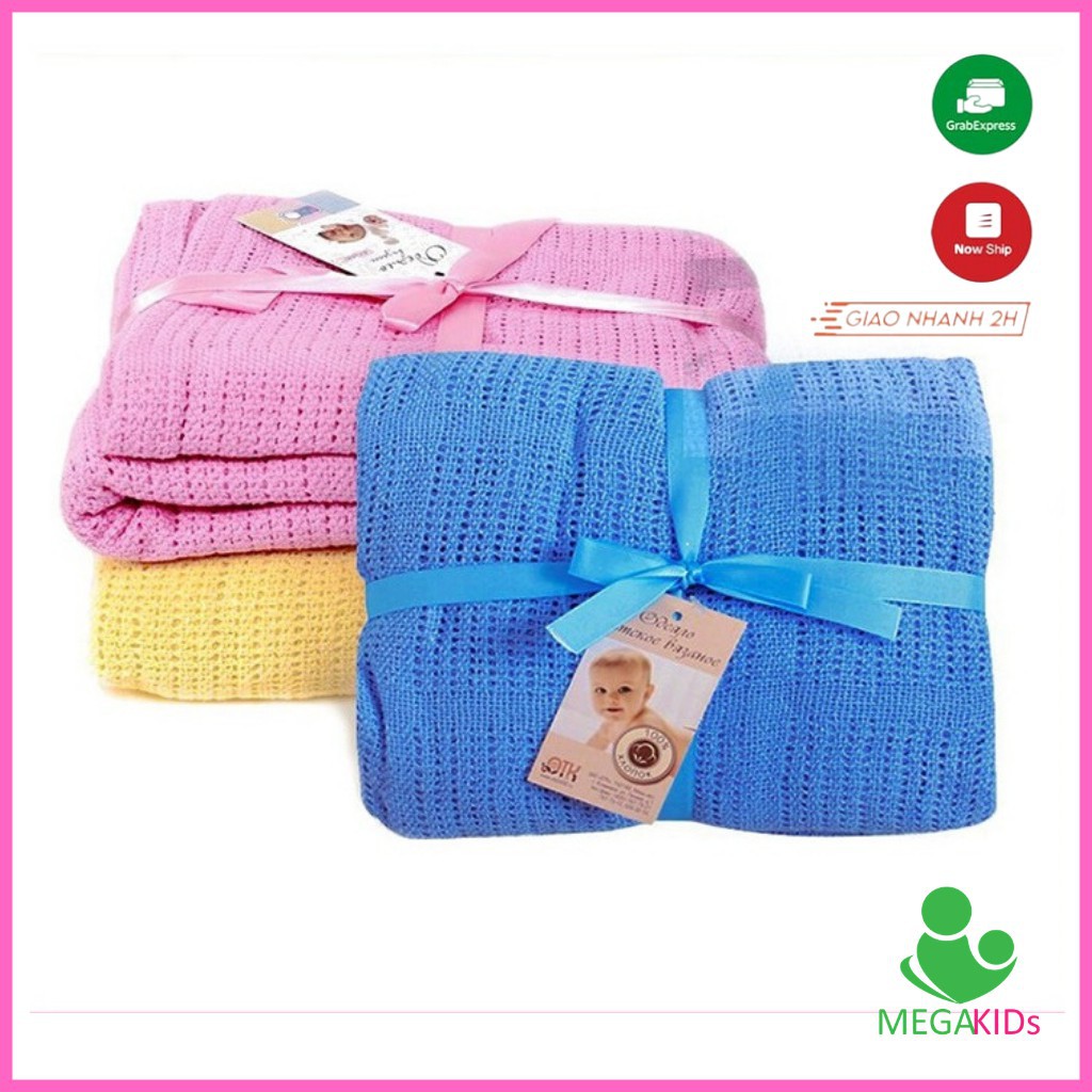 Chăn Lưới Cotton Xuất Nga chống ngạt cho bé siêu nhẹ Sử Dụng 4 Mùa