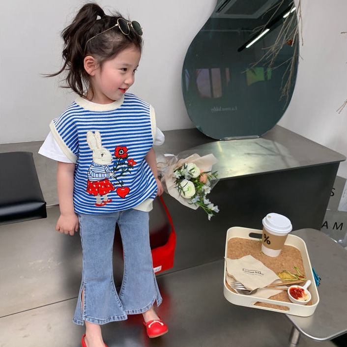 Áo Vest Cô Gái Mới Đan Dễ Thương