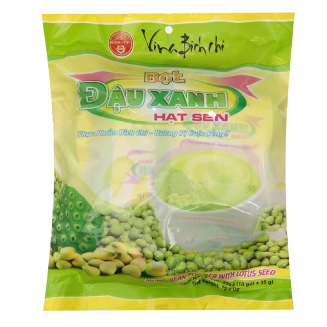 Bột đậu xanh hạt sen Bích Chi bịch 350g