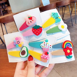 Kẹp Tóc pilu Hoa Quả set 2 chiếc cài tóc