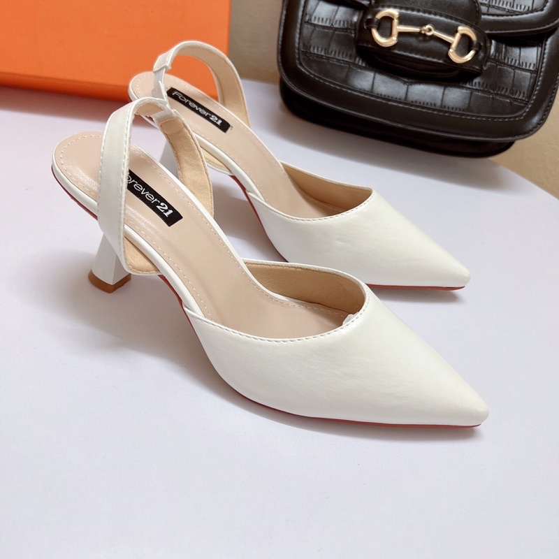 [Shop bán sỉ] Giày sandal cao gót bít mũi trơn gót nhọn 5p siêu hot