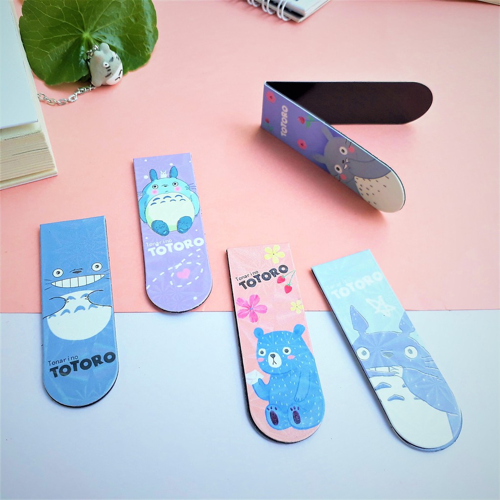 Bộ 6 Đánh Dấu Sách Kẹp Sách Bookmark Nam Châm Chủ Đề Hoạt Hình Được Chọn Mẫu