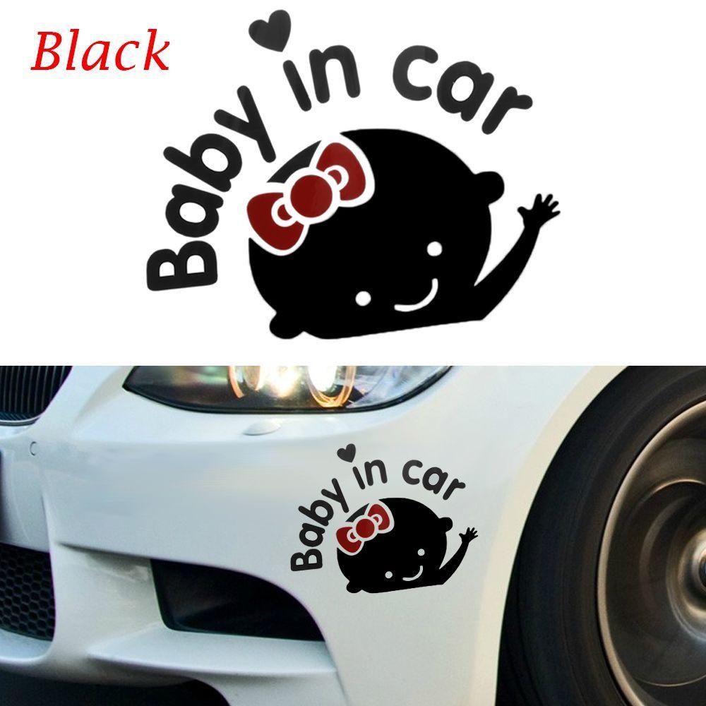 Sticker Dán Trang Trí Xe Hơi Hình Cô Gái Màu Trắng Đen