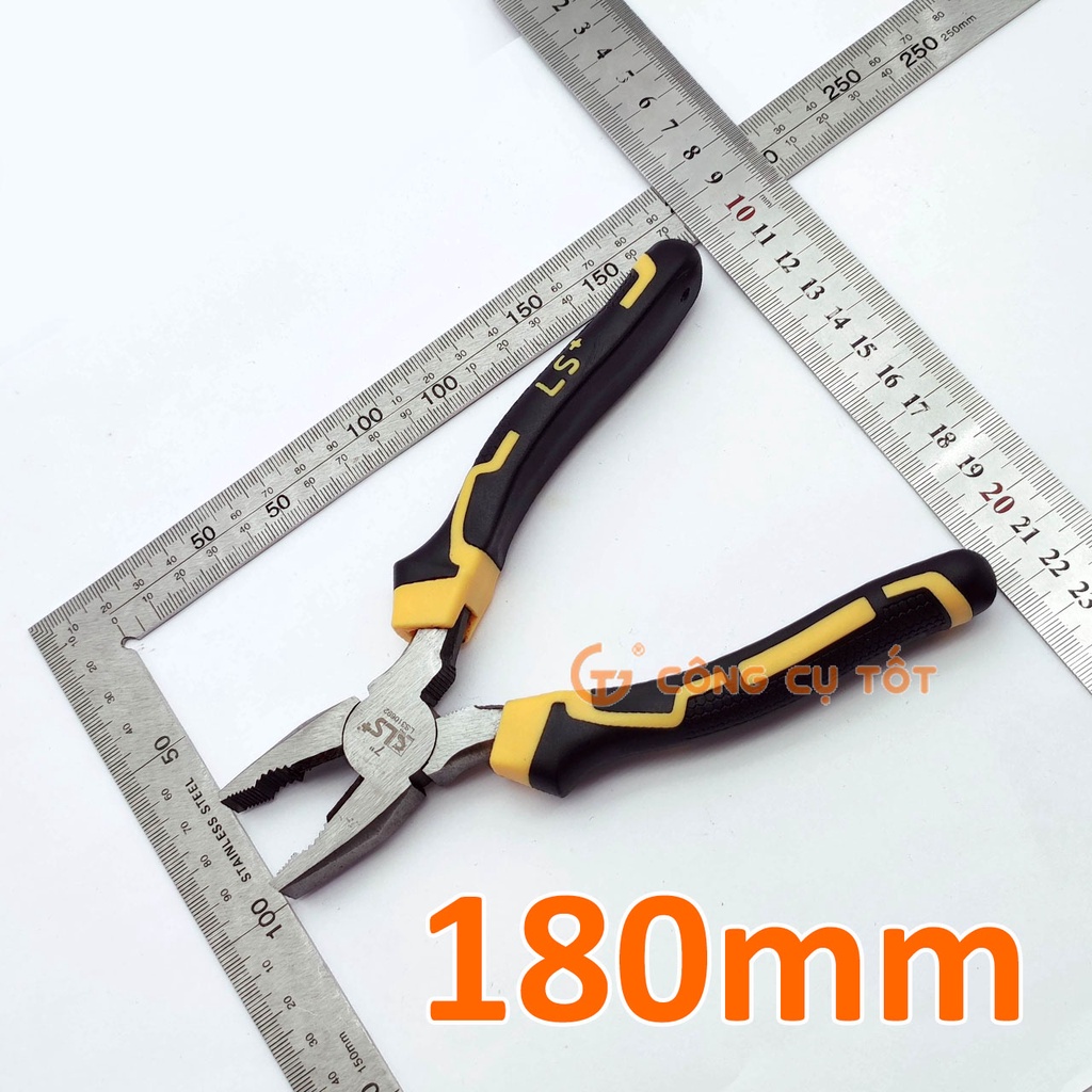 Kìm điện kìm nhọn đa năng thép CRV LS+