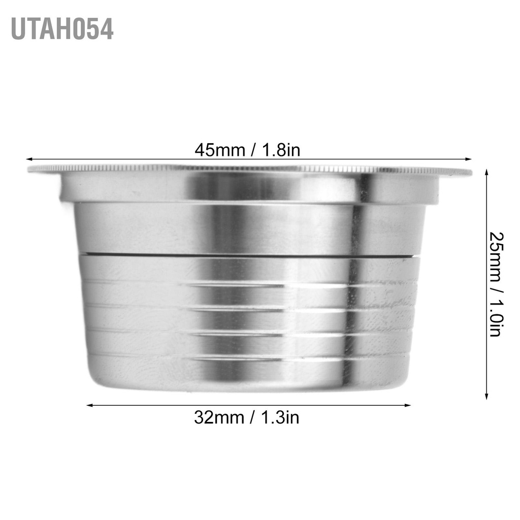 Utah054 Viên nang cà phê có thể tái sử dụng bằng thép không gỉ Vỏ Máy pha Phụ kiện cho Lavazza Blue