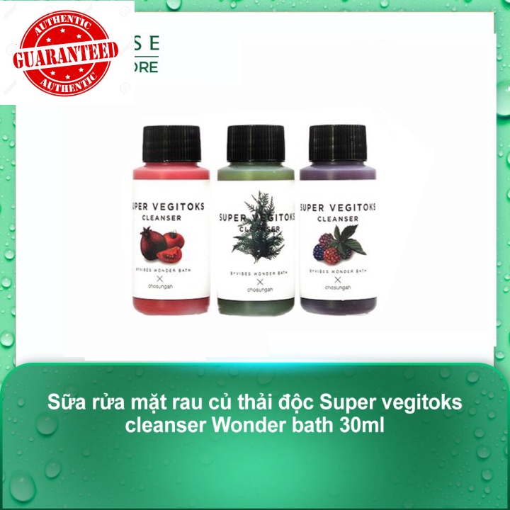Sữa rửa mặt Super Vegitoks Cleanser 30ml (Mini)