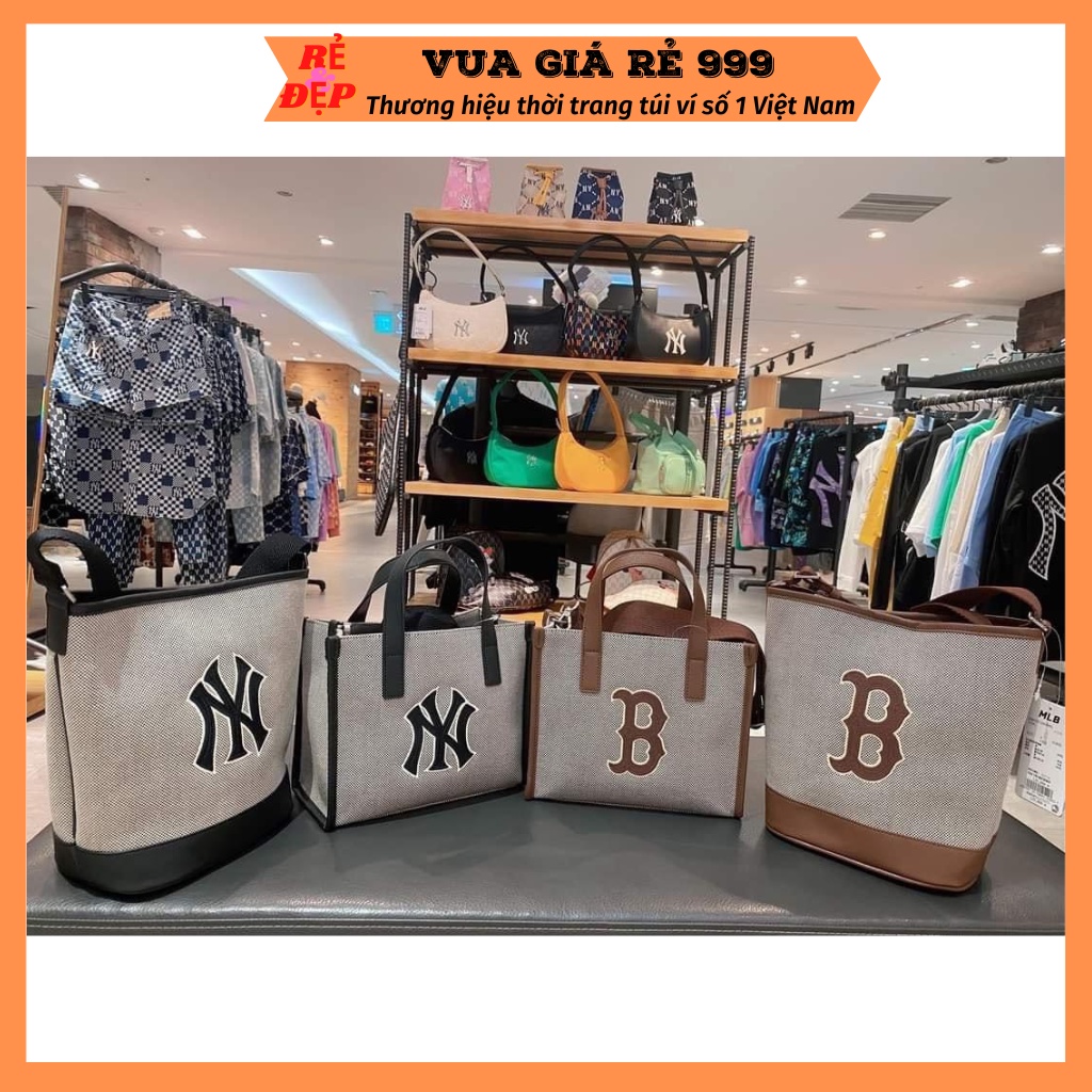 Túi mlb ny canvas đeo chéo đeo vai nam nữ thời trang mẫu mới 2022 xuất xịn DC119