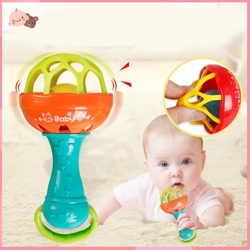 Đồ chơi mềm có chuông vui nhộn cho bé đang mọc răng an toàn