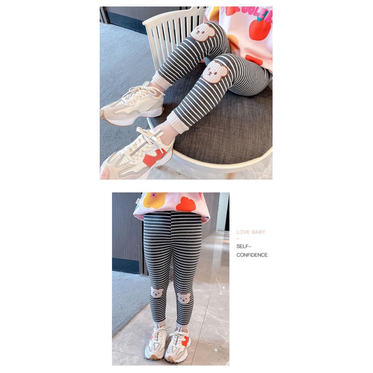 Quần Legging Họa Tiết Hoạt Hình Thời Trang Xuân Thu Cho Trẻ Em Gái