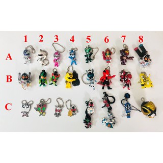 Móc khóa nhân vật siêu nhân Kamen Rider Super Sentai.