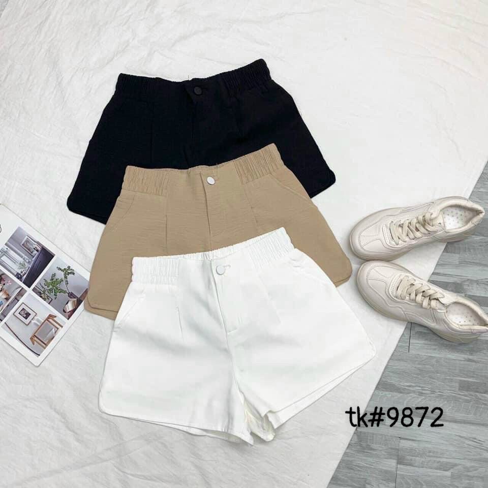 Quần short lụa khóa 1 cúc Mã 9872_Xưởng May Quang Anh