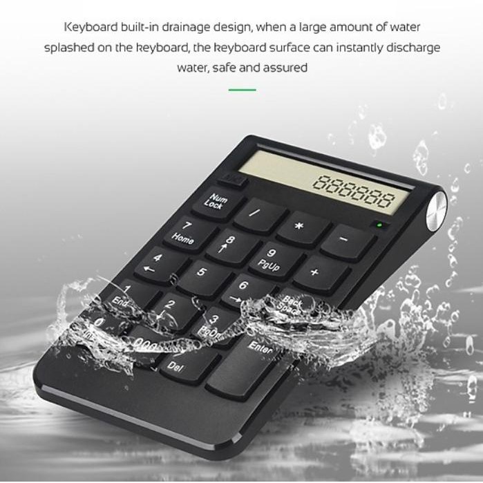 Máy tính bỏ túi Number Pad Wireless LCD Mac windows - Home and Garden