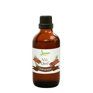Tinh dầu vỏ quế Leviter-100ml - Xuất xứ Ấn Độ làm xà phòng, nước lau sàn, pha chế dầu massage