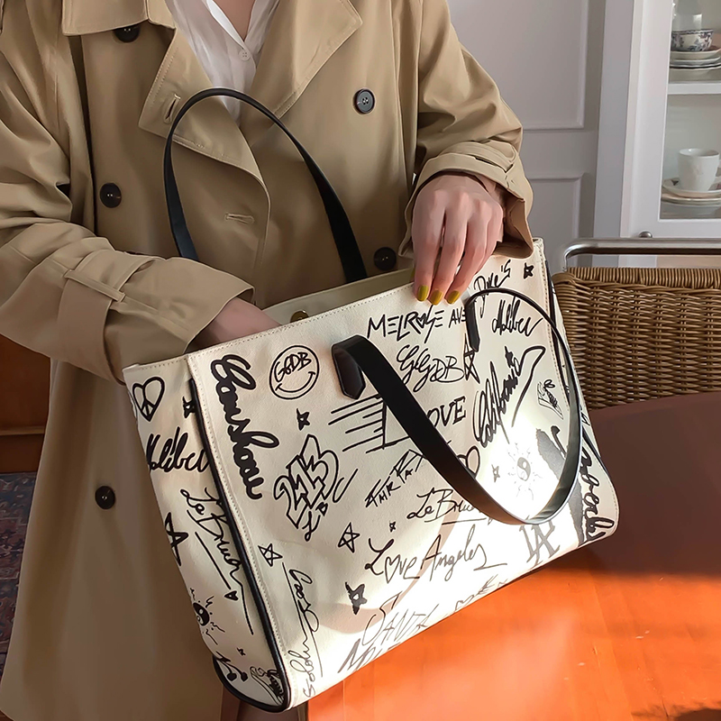 Túi Xách Canvas Thời Trang Phong Cách Hàn Quốc Cho Nữ IELGY