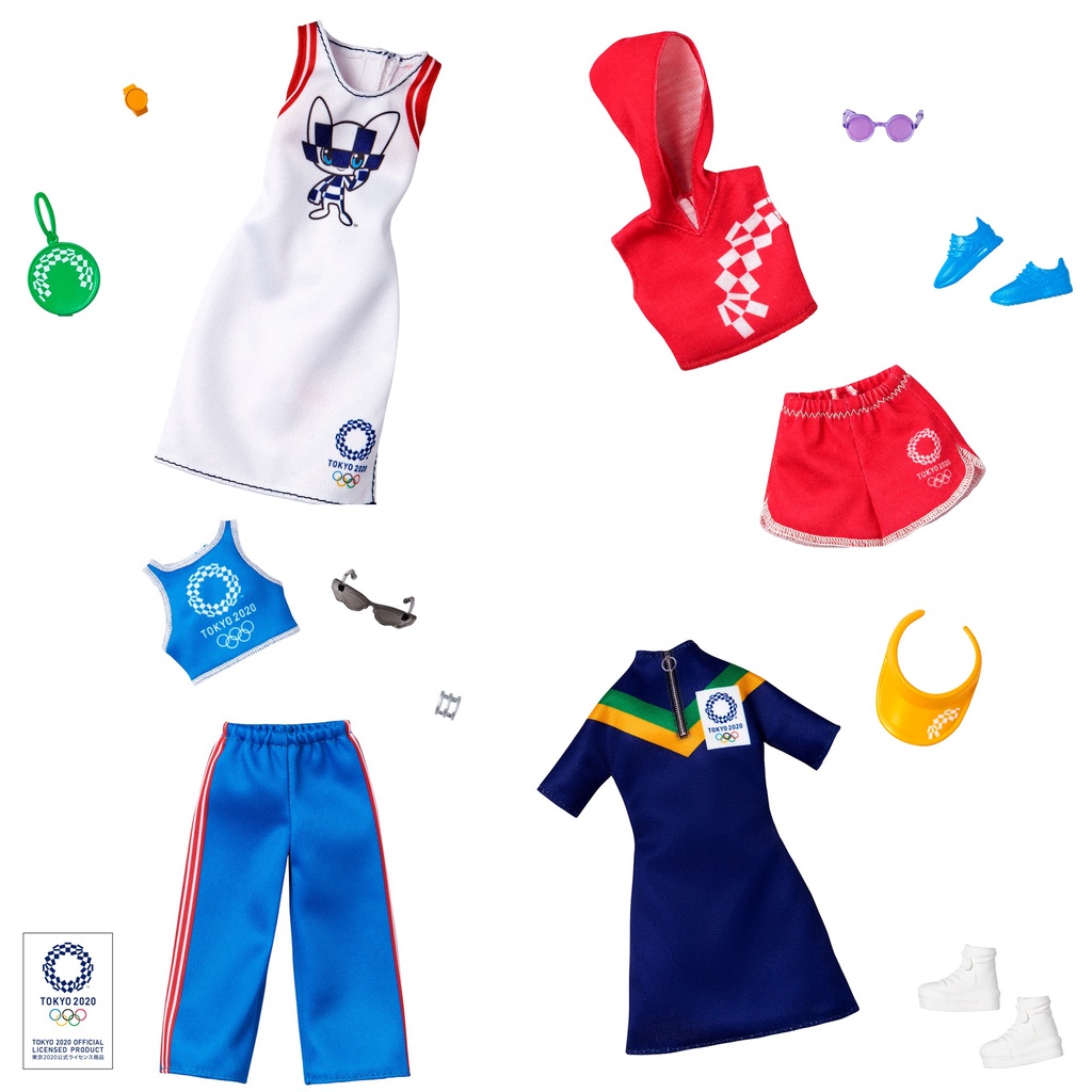 Bộ Sưu Tập Thời Trang Kỉ Niệm Barbie x Tokyo Olympic Games 2020 Barbie Fashion Pack