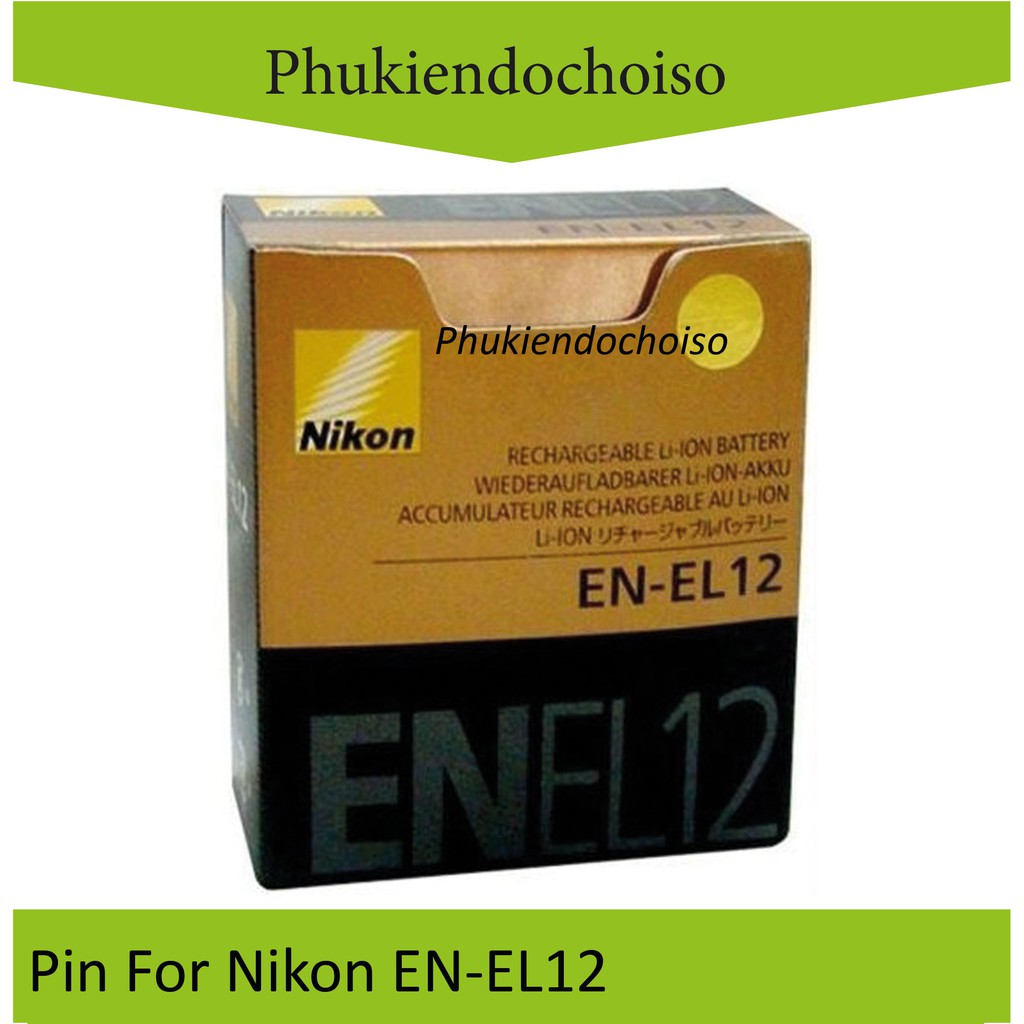 Pin thay thế pin máy ảnh Nikon EN-EL12