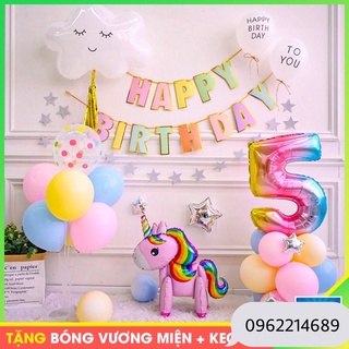 Sét Bóng Tone Màu Parter Ngựa Pony Cho Bé Gái