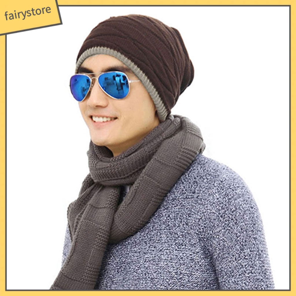 Mũ Trùm Đầu Phối Lông Thú Phong Cách Hip-Hop Cho Nam