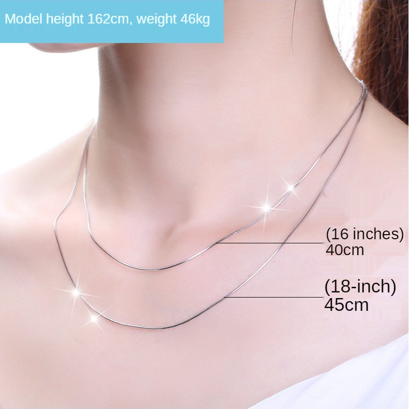 Dây chuyền mạ bạc 925 gồm 14 kiểu dáng khác nhau B145